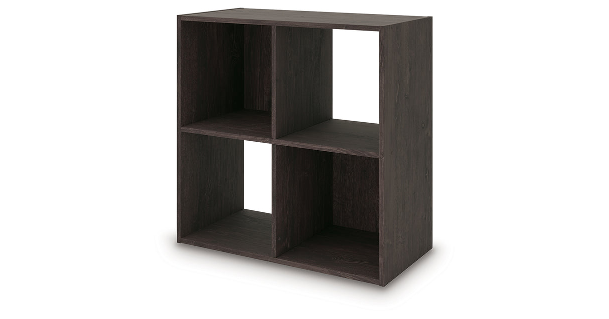 Piperton Charcoal Four Cube Organizer from Ashley - Luna Furniture