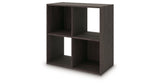 Piperton Charcoal Four Cube Organizer from Ashley - Luna Furniture
