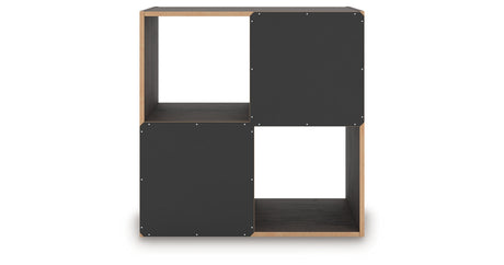 Piperton Charcoal Four Cube Organizer from Ashley Furniture - Luna Furniture