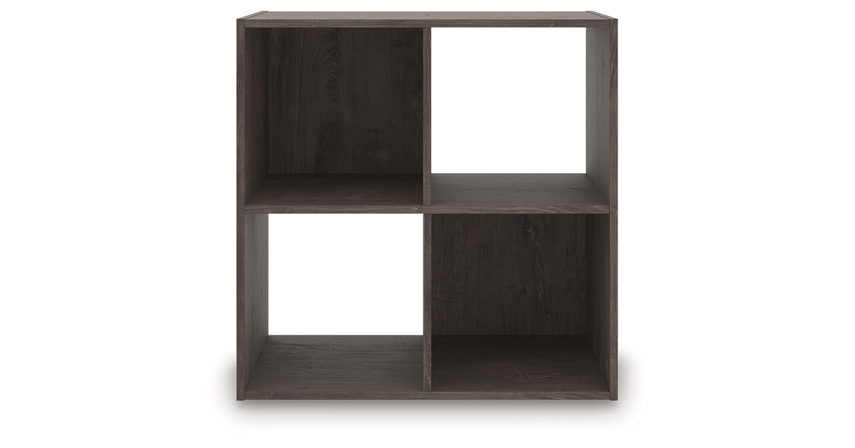 Piperton Charcoal Four Cube Organizer from Ashley - Luna Furniture