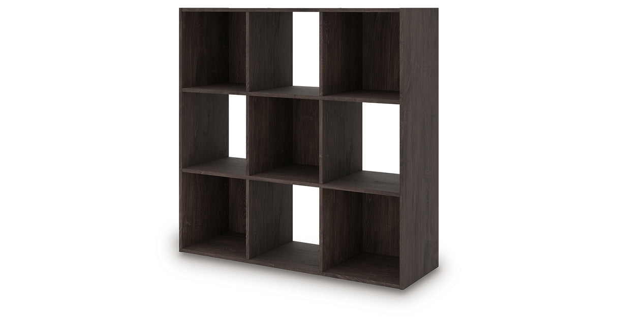 Piperton Charcoal Nine Cube Organizer from Ashley - Luna Furniture