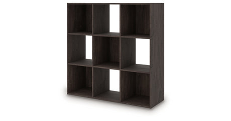 Piperton Charcoal Nine Cube Organizer from Ashley Furniture - Luna Furniture