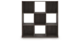 Piperton Charcoal Nine Cube Organizer from Ashley - Luna Furniture