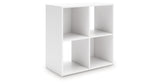 Onita White Four Cube Organizer from Ashley - Luna Furniture