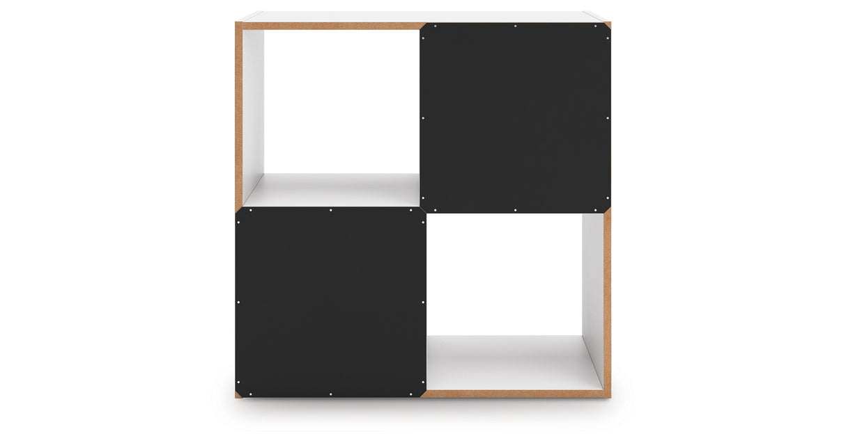Onita White Four Cube Organizer from Ashley - Luna Furniture