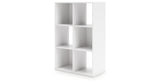 Onita White Six Cube Organizer from Ashley - Luna Furniture