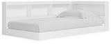 Piperton White Twin Bookcase Corner Storage Bed from Ashley Furniture - Luna Furniture