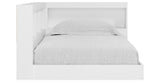 Piperton White Twin Bookcase Corner Storage Bed from Ashley Furniture - Luna Furniture