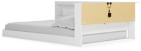 Piperton White Full Bookcase Corner Storage Bed from Ashley - Luna Furniture