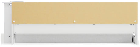 Piperton White Full Bookcase Corner Storage Bed from Ashley - Luna Furniture