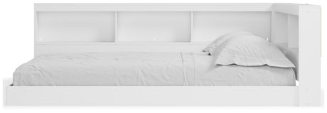 Piperton White Full Bookcase Corner Storage Bed from Ashley - Luna Furniture