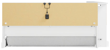 Piperton White Full Bookcase Corner Storage Bed from Ashley - Luna Furniture