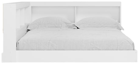 Piperton White Full Bookcase Corner Storage Bed from Ashley - Luna Furniture