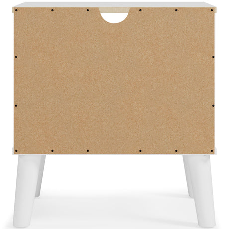 Piperton Two-tone Brown/White Nightstand from Ashley Furniture - Luna Furniture