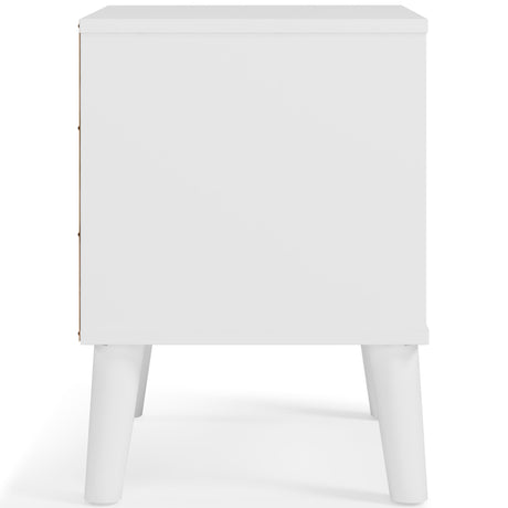 Piperton Two-tone Brown/White Nightstand from Ashley Furniture - Luna Furniture