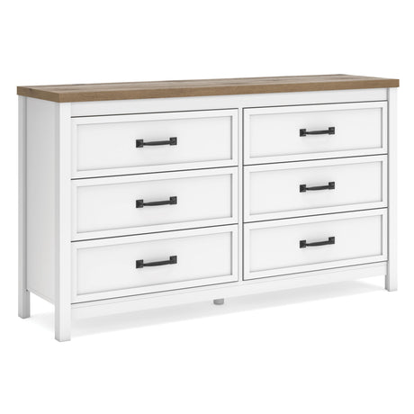 Kerisden White/Brown Dresser from Ashley - Luna Furniture