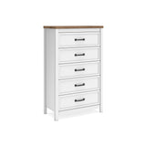 Kerisden White/Brown Chest of Drawers from Ashley - Luna Furniture