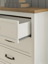 Kerisden White/Brown Chest of Drawers from Ashley - Luna Furniture