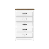 Kerisden White/Brown Chest of Drawers from Ashley - Luna Furniture