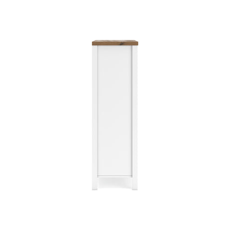 Kerisden White/Brown Chest of Drawers from Ashley - Luna Furniture