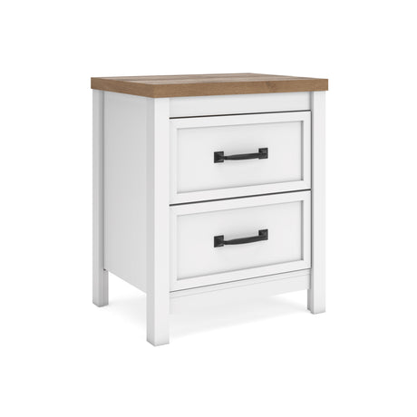 Kerisden White/Brown Nightstand from Ashley - Luna Furniture