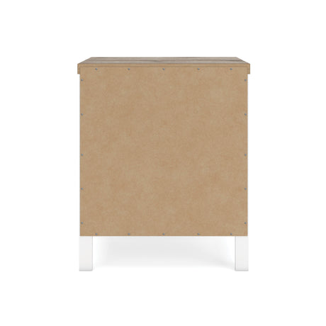 Kerisden White/Brown Nightstand from Ashley - Luna Furniture