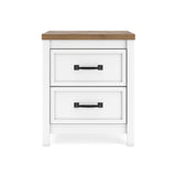 Kerisden White/Brown Nightstand from Ashley - Luna Furniture