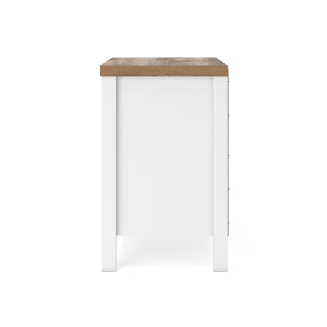 Kerisden White/Brown Nightstand from Ashley - Luna Furniture
