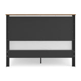Kerisden White/Brown Queen Panel Complete Bed Frame from Ashley - Luna Furniture