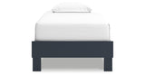 Simmenfort Twin Platform Bed with Dresser, Chest and 2 Nightstands in Navy Blue from Ashley - Luna Furniture