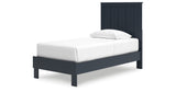 Simmenfort Navy Blue Twin Platform Bed from Ashley - Luna Furniture
