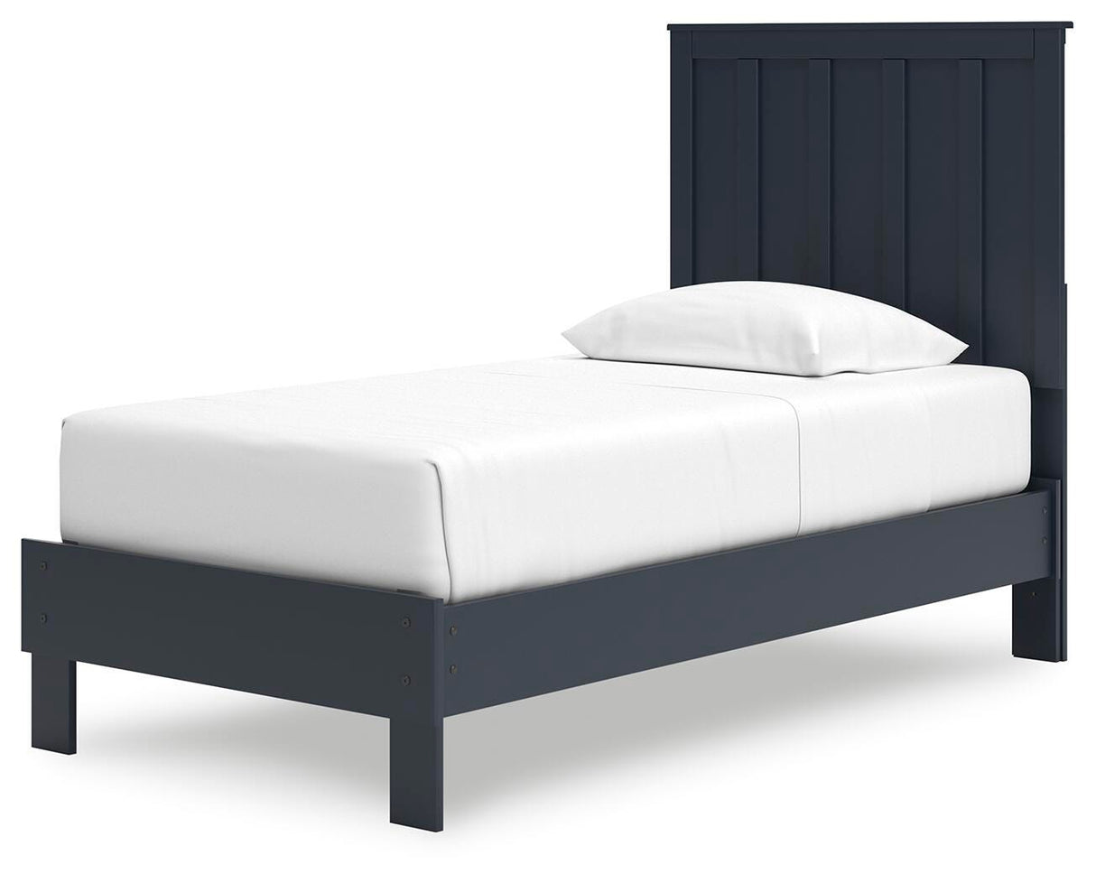 Simmenfort Navy Blue Twin Platform Bed from Ashley Furniture - Luna Furniture