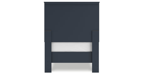 Simmenfort Twin Panel Headboard with Dresser and Nightstand in Navy Blue from Ashley - Luna Furniture