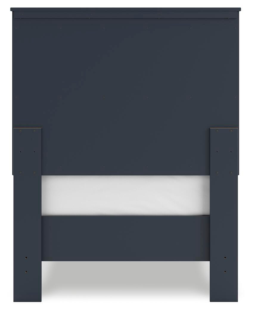 Simmenfort Navy Blue Twin Platform Bed from Ashley Furniture - Luna Furniture