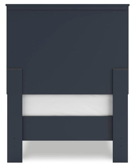 Simmenfort Navy Blue Twin Platform Bed from Ashley Furniture - Luna Furniture
