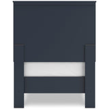 Simmenfort Navy Blue Twin Platform Bed from Ashley - Luna Furniture