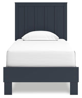 Simmenfort Navy Blue Twin Platform Bed from Ashley Furniture - Luna Furniture