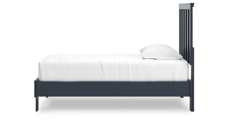 Simmenfort Navy Blue Twin Platform Bed from Ashley - Luna Furniture