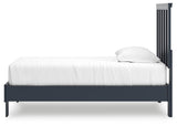 Simmenfort Navy Blue Twin Platform Bed from Ashley Furniture - Luna Furniture