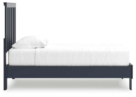 Simmenfort Navy Blue Twin Platform Bed from Ashley Furniture - Luna Furniture