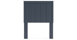 Simmenfort Twin Panel Headboard with Dresser, Chest and 2 Nightstands in Navy Blue from Ashley - Luna Furniture