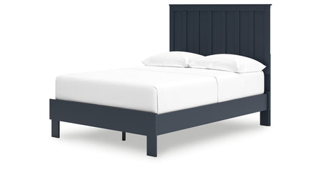 Simmenfort Navy Blue Full Platform Bed from Ashley - Luna Furniture