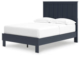 Simmenfort Navy Blue Full Platform Bed from Ashley Furniture - Luna Furniture