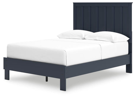 Simmenfort Navy Blue Full Platform Bed from Ashley Furniture - Luna Furniture