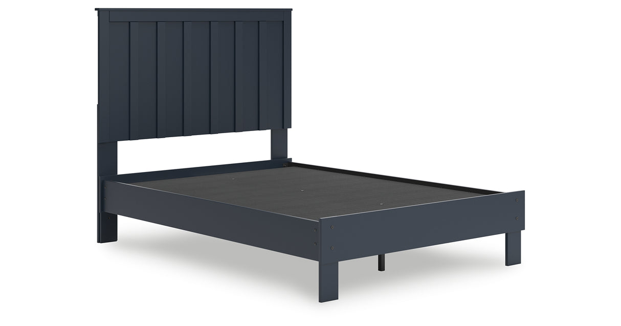 Simmenfort Navy Blue Full Platform Bed from Ashley - Luna Furniture