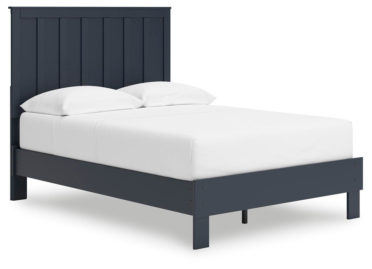 Simmenfort Navy Blue Full Platform Bed from Ashley Furniture - Luna Furniture