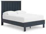 Simmenfort Navy Blue Full Platform Bed from Ashley Furniture - Luna Furniture