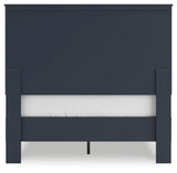 Simmenfort Full Panel Headboard with 2 Nightstands in Navy Blue from Ashley Furniture - Luna Furniture