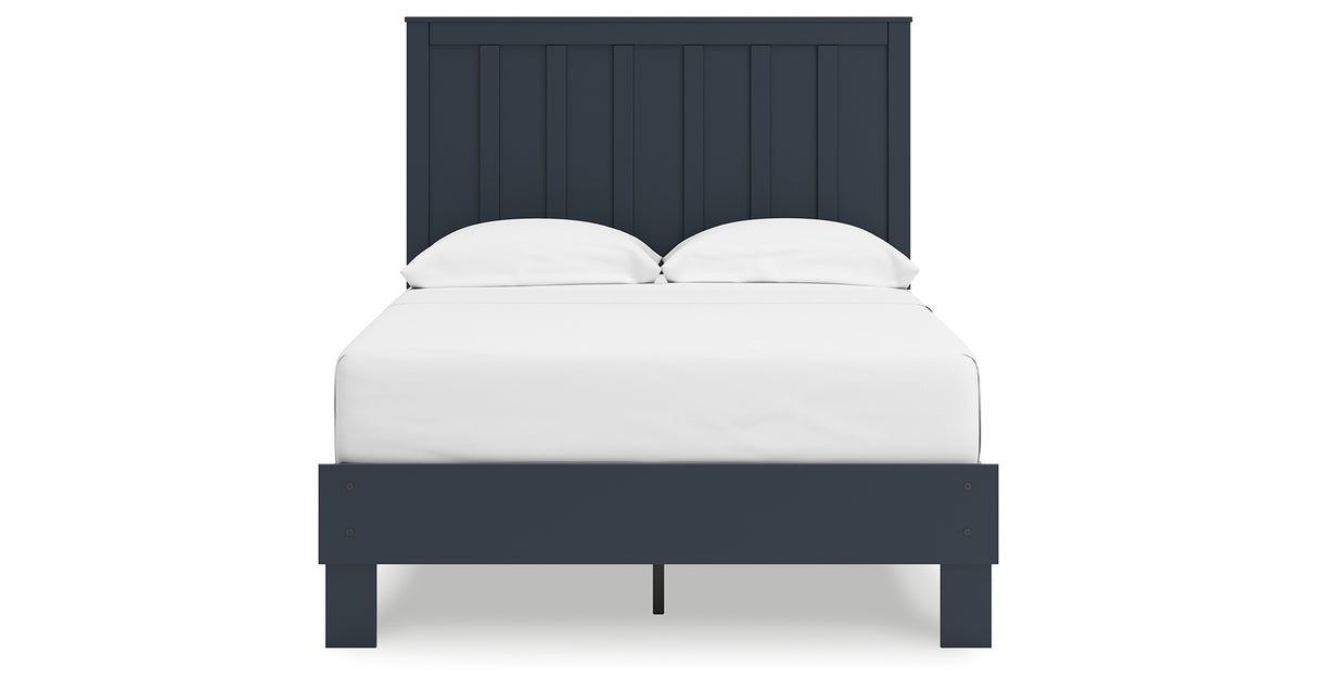 Simmenfort Navy Blue Full Platform Bed from Ashley - Luna Furniture