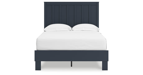 Simmenfort Navy Blue Full Platform Bed from Ashley - Luna Furniture